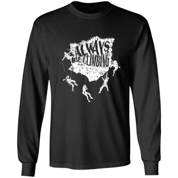 graphic for rock climbers long sleeve