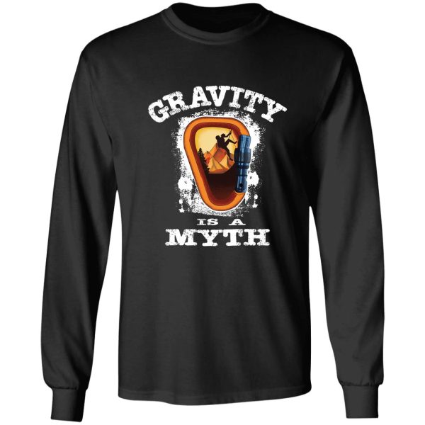 gravity is a myth climbing bouldering long sleeve