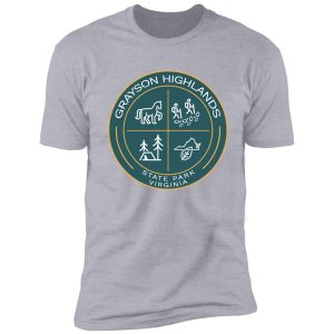 grayson highlands state park heraldic logo shirt