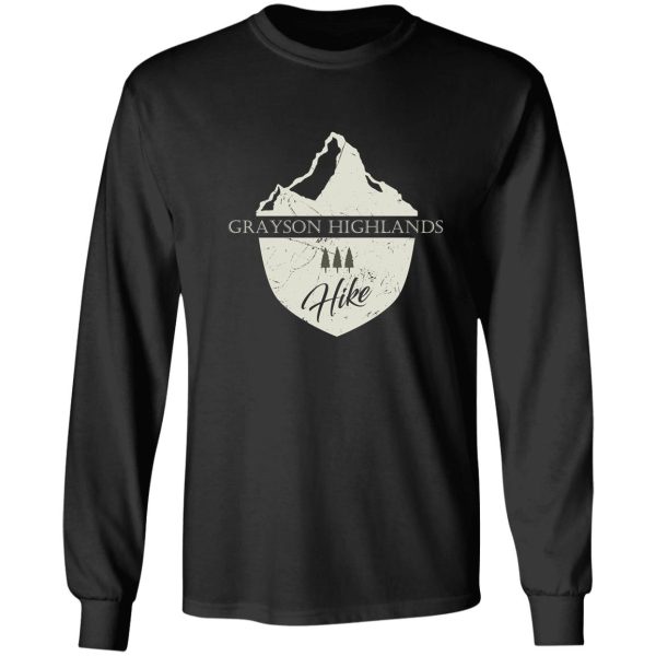 grayson highlands virginia mountain hike long sleeve