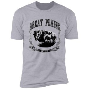great plains bison print black shirt