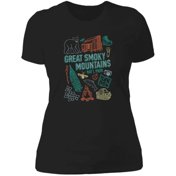 great smoky mountains national park lady t-shirt