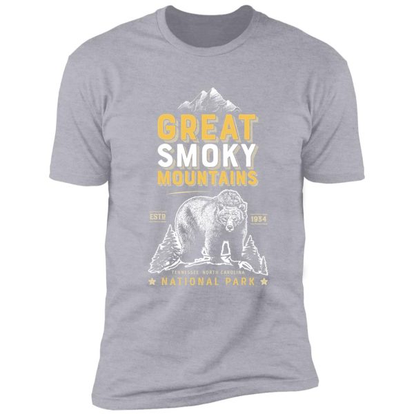 great smoky mountains national park shirt bear vintage gift ideas t-shirt shirt
