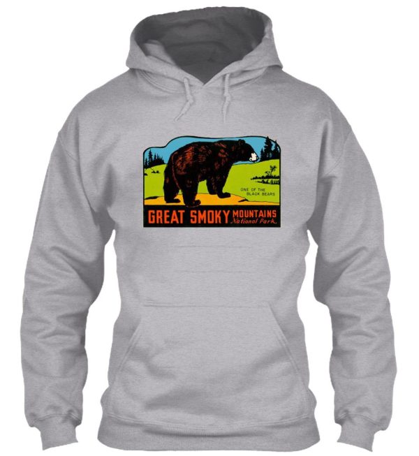 great smoky mountains national park vintage travel decal hoodie