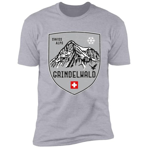 grindelwald mountain switzerland emblem shirt