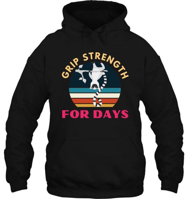 grip strength for days. monkey. funny climbing hoodie