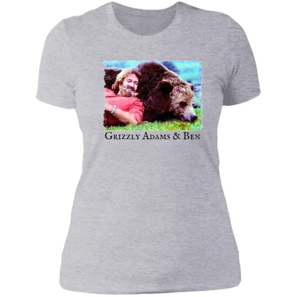grizzly adams & ben lady t-shirt