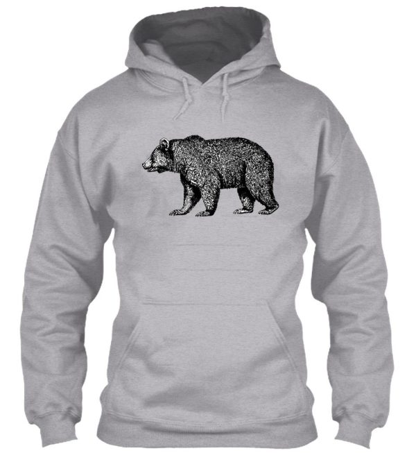 grizzly bear cabin decor and wear hoodie
