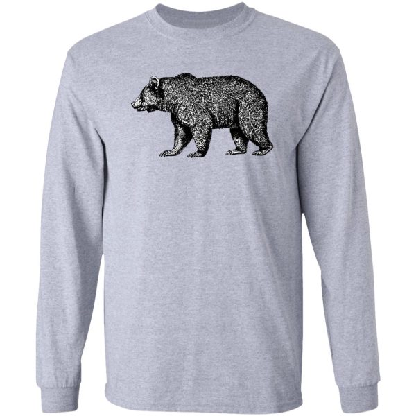 grizzly bear cabin decor and wear long sleeve