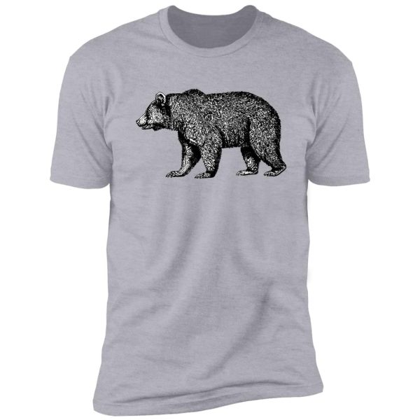 grizzly bear cabin decor and wear shirt