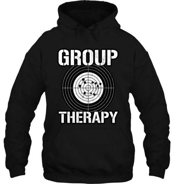 group therapy shooting range sticker and ammo sticker hoodie