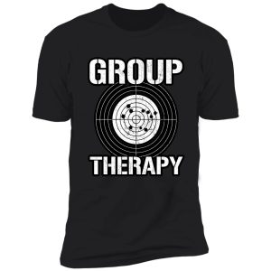 group therapy shooting range sticker and ammo sticker shirt