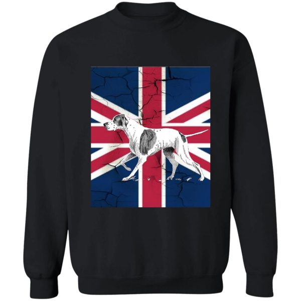 grunge uk fashion union jack flag english pointer sweatshirt
