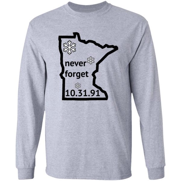 halloween blizzard of 91 - never forget long sleeve
