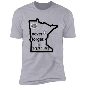 halloween blizzard of 91 - never forget shirt