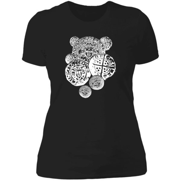hammered coin tshirt - ideal for those that love metal detecting lady t-shirt