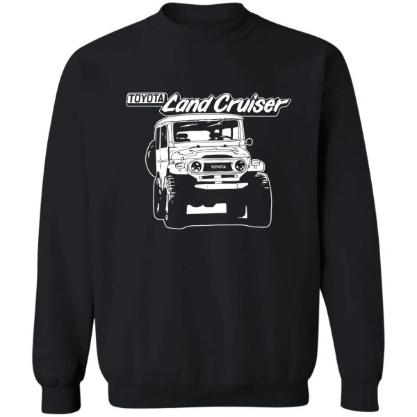 hand drawn 1974 toyota fj40 landcruiser sweatshirt