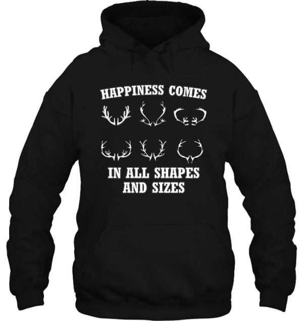 happiness deer antlers hoodie