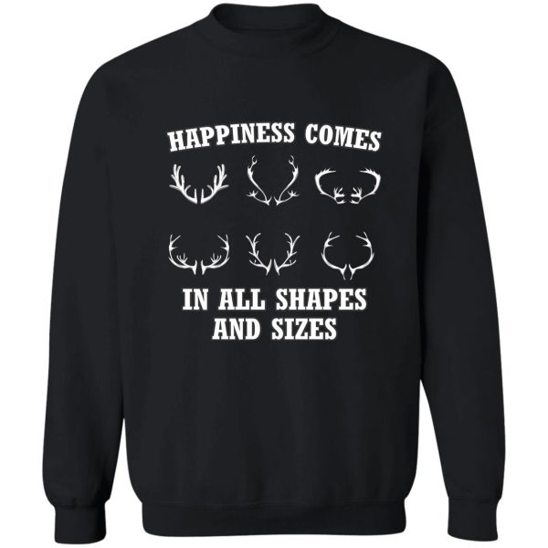 happiness deer antlers sweatshirt