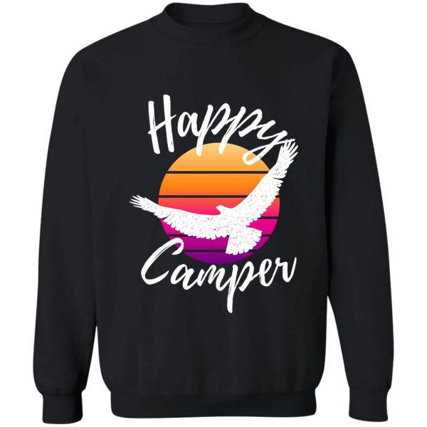 happy camper baseball cap retro - rv life sweatshirt