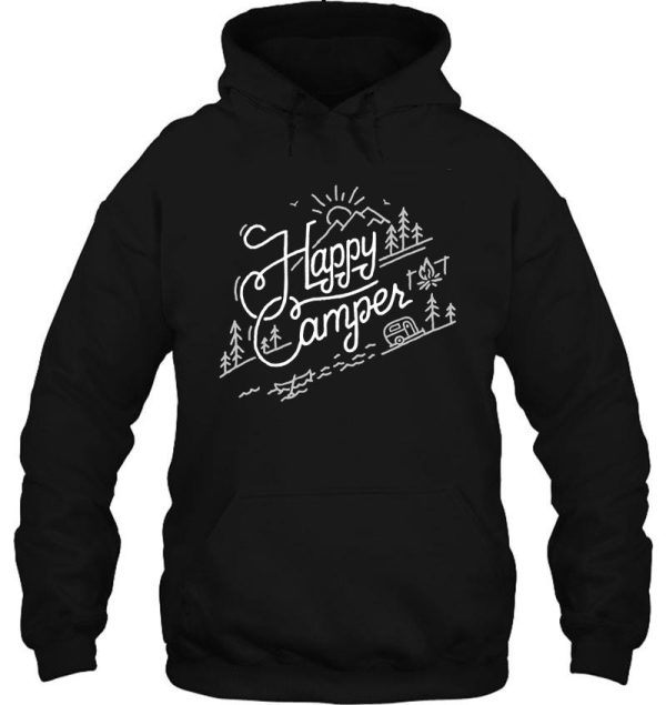 happy camper camper life gifts rv camper fifth wheel camper camper gift hoodie