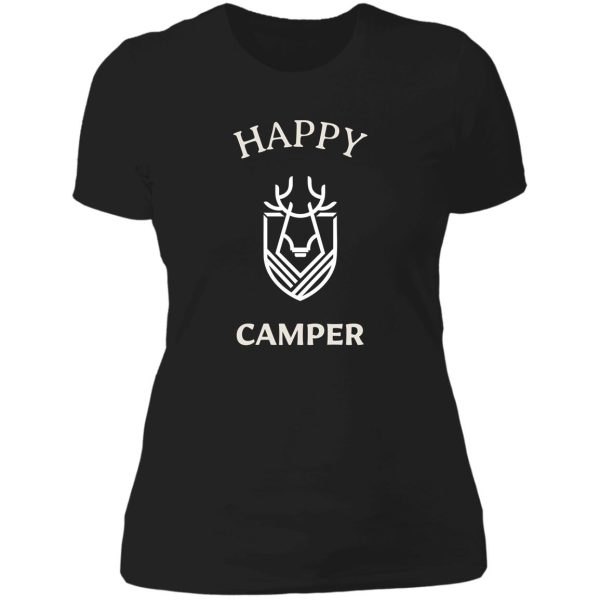 happy camper camper life lady t-shirt