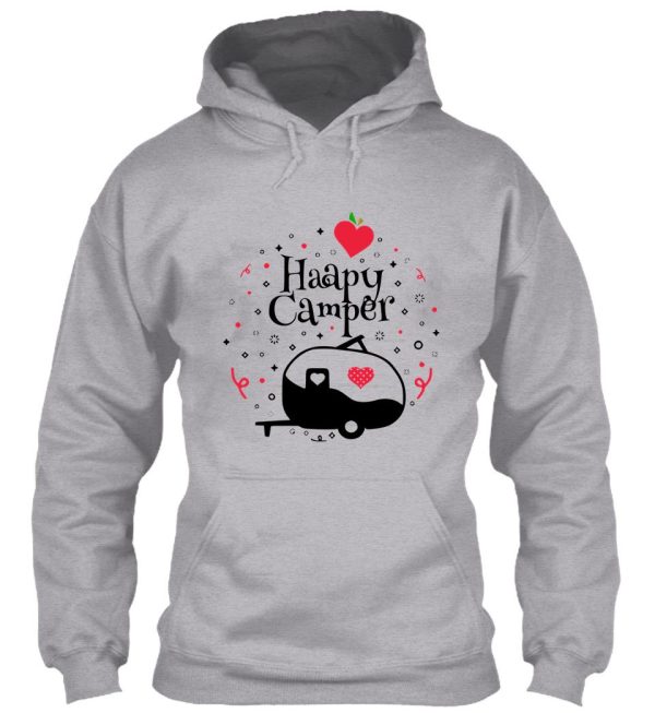 happy camper camping rv design camping lover camping travel hoodie