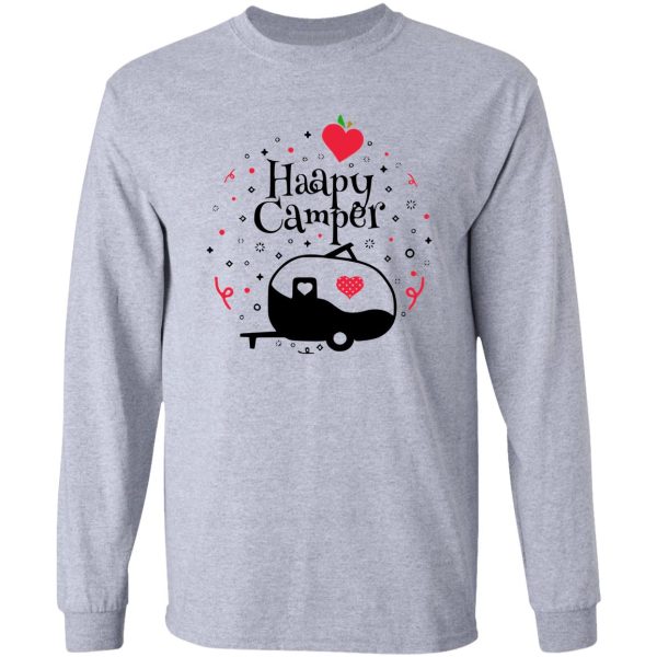 happy camper camping rv design camping lover camping travel long sleeve