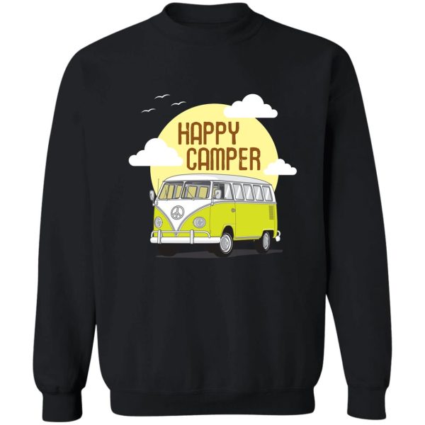 happy camper camping sweatshirt