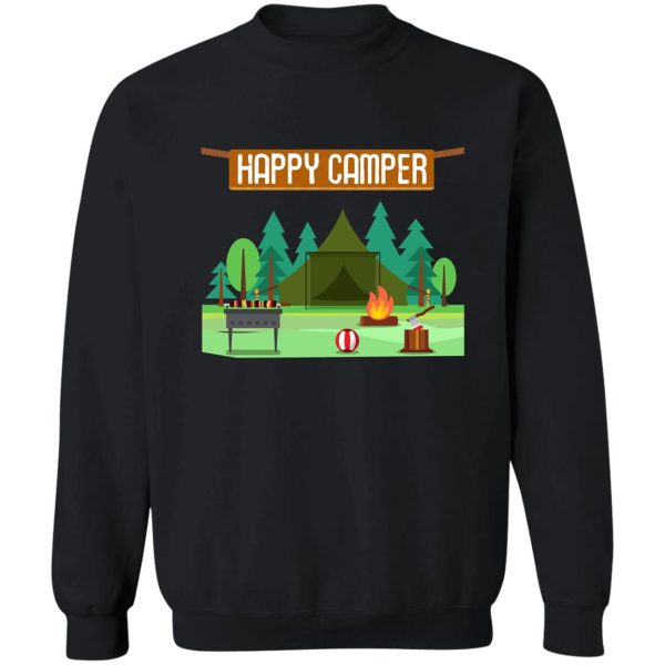 happy camper camping sweatshirt