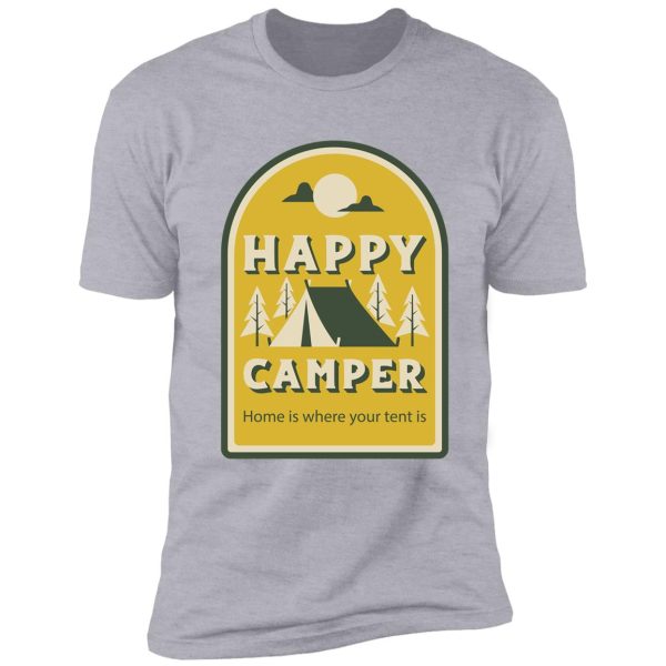 happy camper - campinging days summer - sunshine summer holiday tent camping days retro vintage shirt