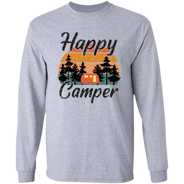 happy camper design long sleeve