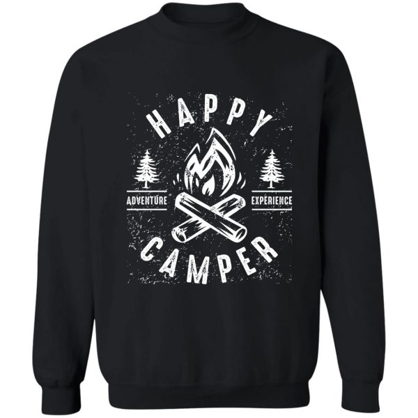happy camper fire sweatshirt