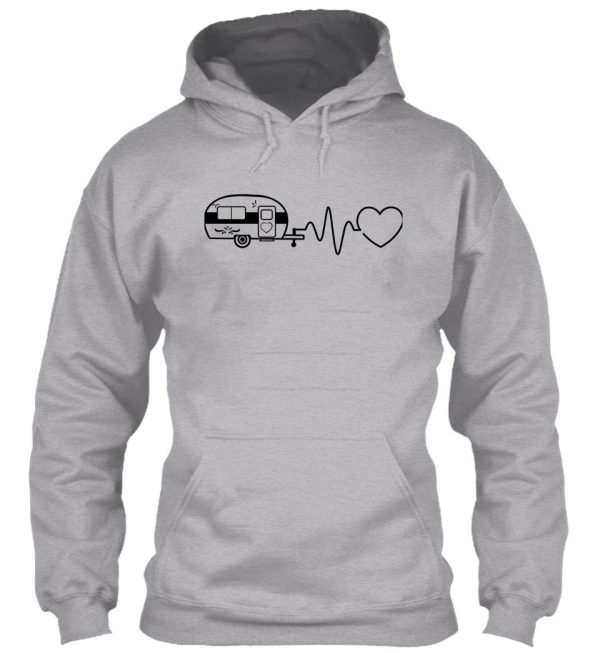 happy camper happy camper heartbeat camper heartbeat hoodie