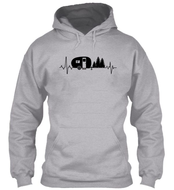 happy camper happy camper heartbeat hoodie