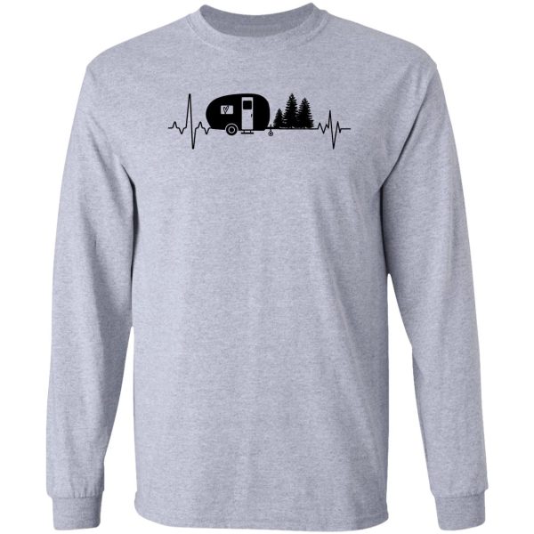 happy camper happy camper heartbeat long sleeve