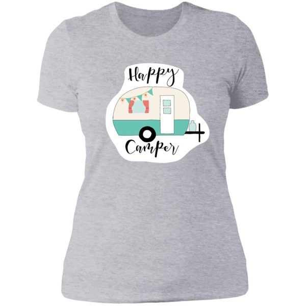 happy camper lady t-shirt