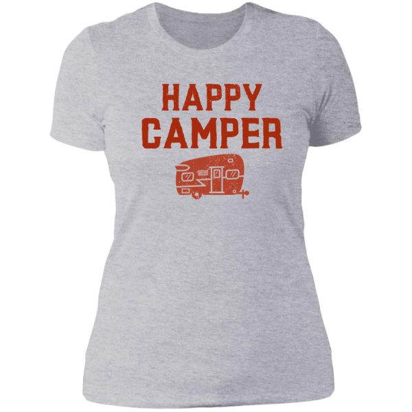 happy camper lady t-shirt