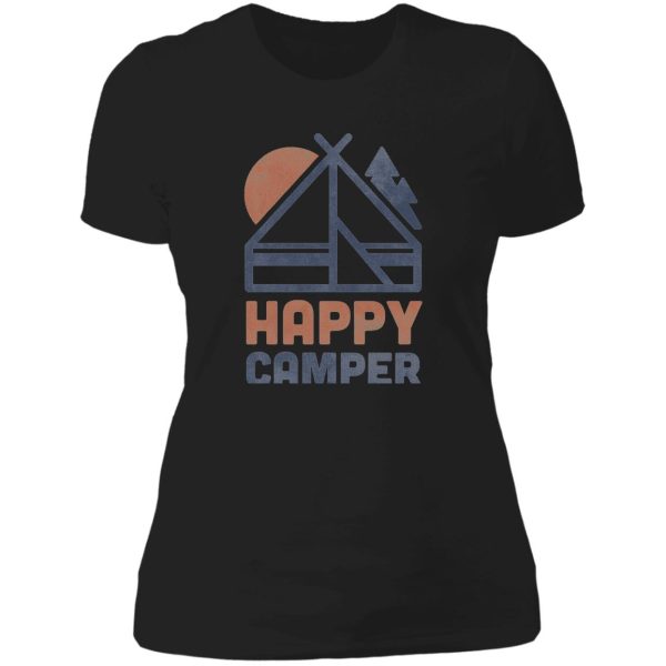 happy camper lady t-shirt