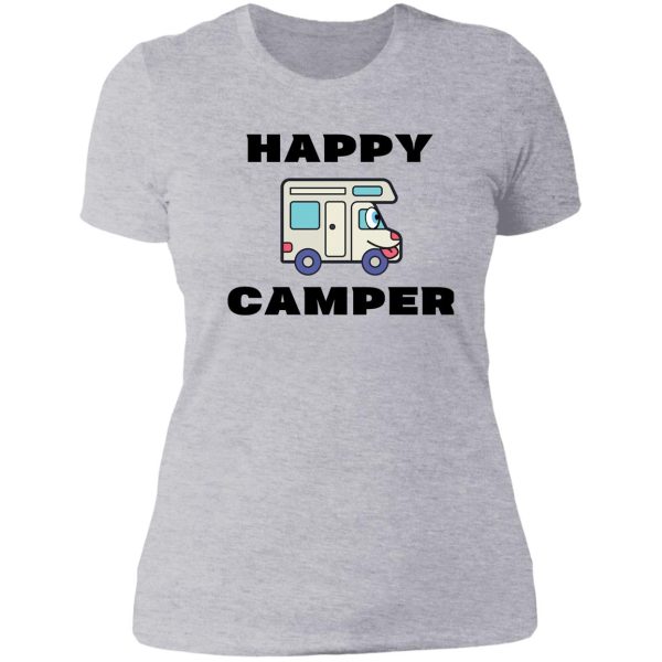 happy camper lady t-shirt