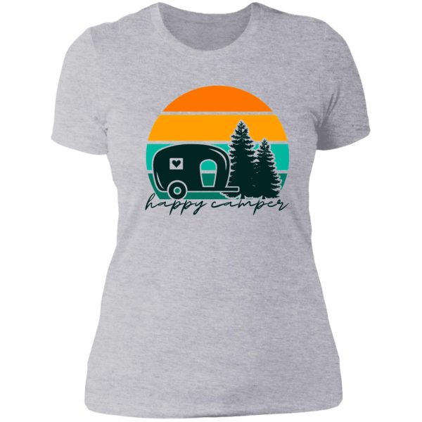 happy camper lady t-shirt