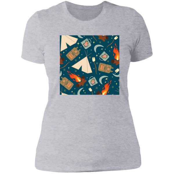 happy camper lady t-shirt