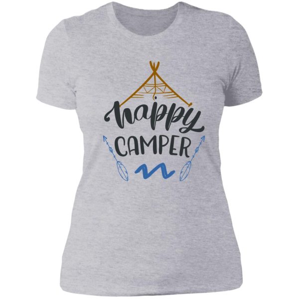 happy camper lady t-shirt