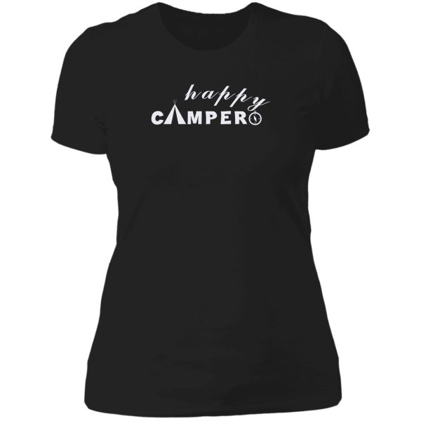 happy camper lady t-shirt