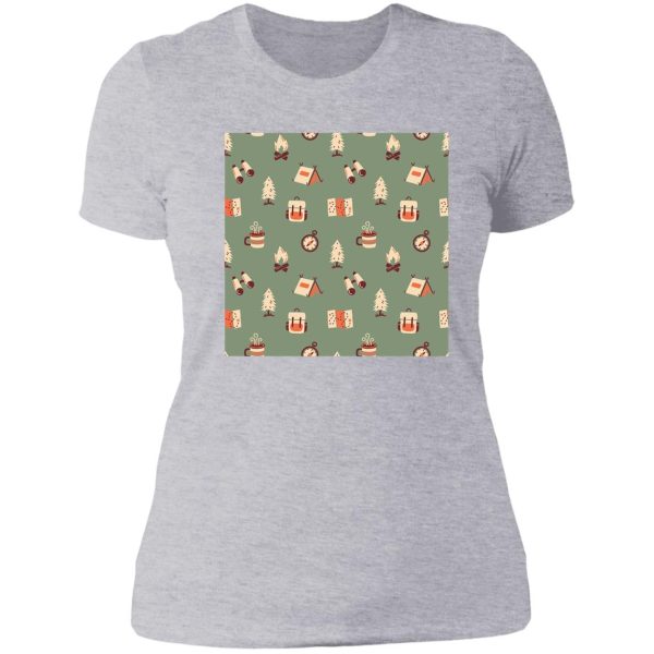 happy camper life lady t-shirt