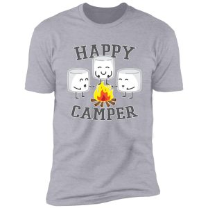 happy camper marshmallows design shirt