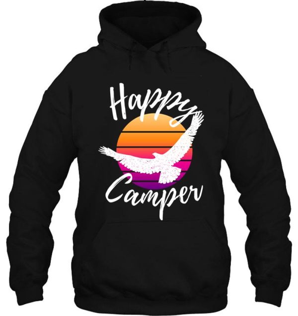 happy camper retro - rv life hoodie