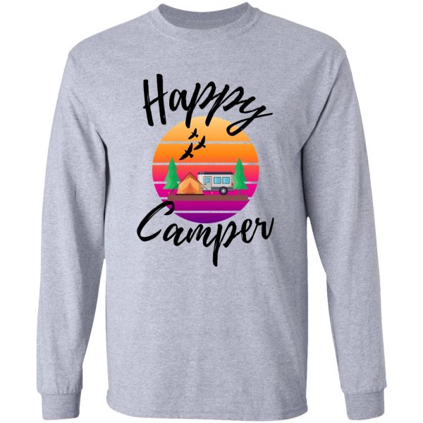 happy camper retro - rv life long sleeve