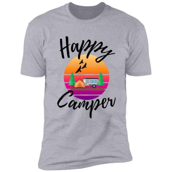 happy camper retro - rv life shirt