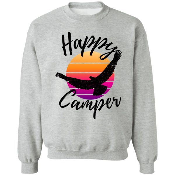 happy camper retro - rv life sweatshirt